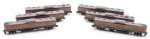 JR113 6 Cars Set - Green & Orange color